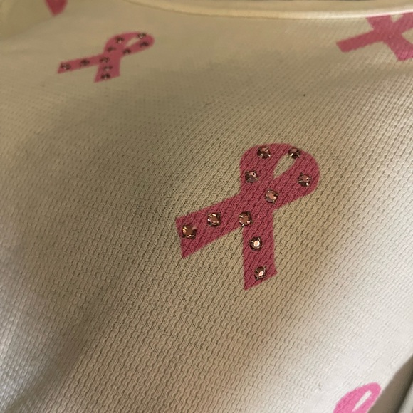 Y2K Rare Vintage Kitson Primp Breast Cancer Awareness (long sleeve) thermal - Picture 6 of 8